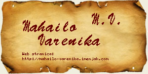Mahailo Varenika vizit kartica